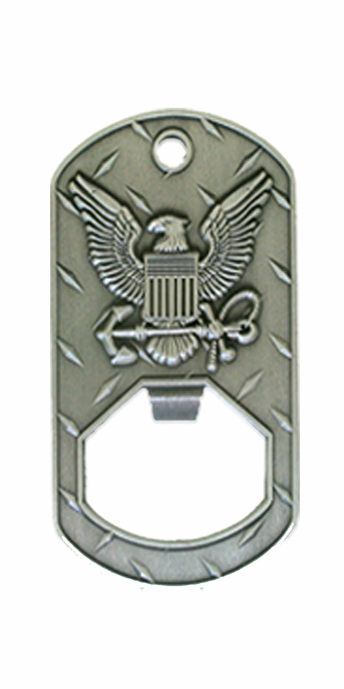 Navy Deckplate Bottle Opener - Front View