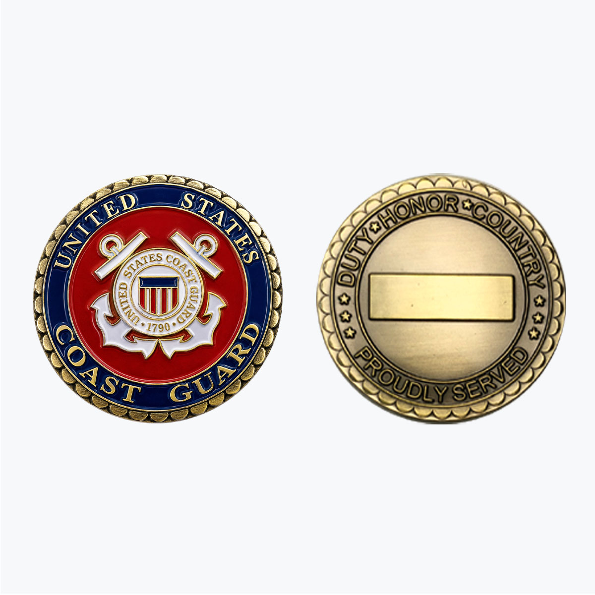 U.S. Coast Guard Emblem Challenge Coin