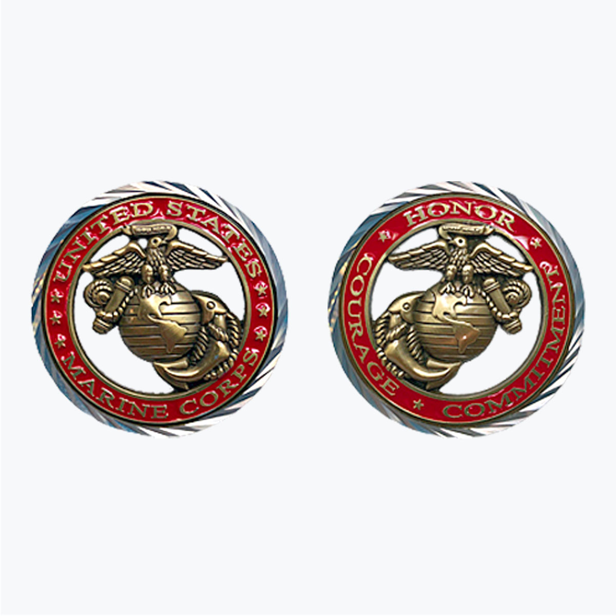 U.S. Marine Corps Core Values Challenge Coin