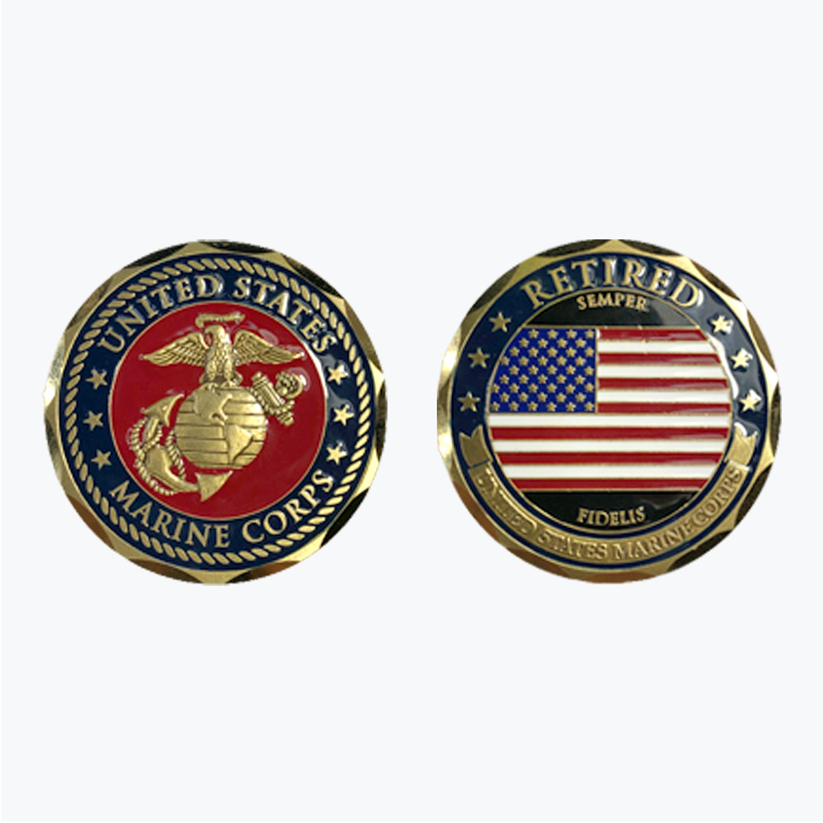 U.S. Marine Corps Retired Challenge Coin