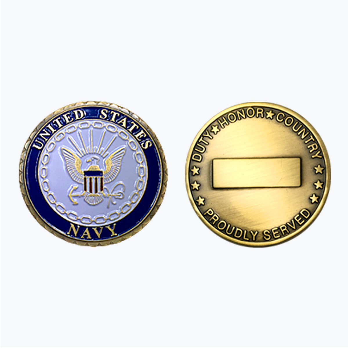 U.S. Navy Silver Eagle Emblem Challenge Coin