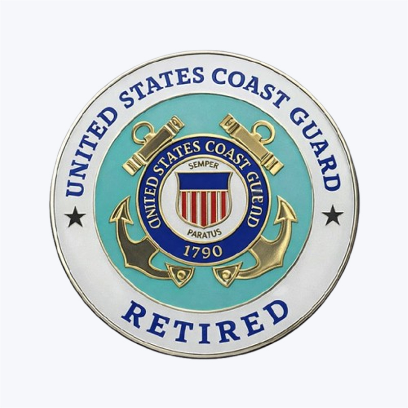Coast Guard Retired Lapel Pins