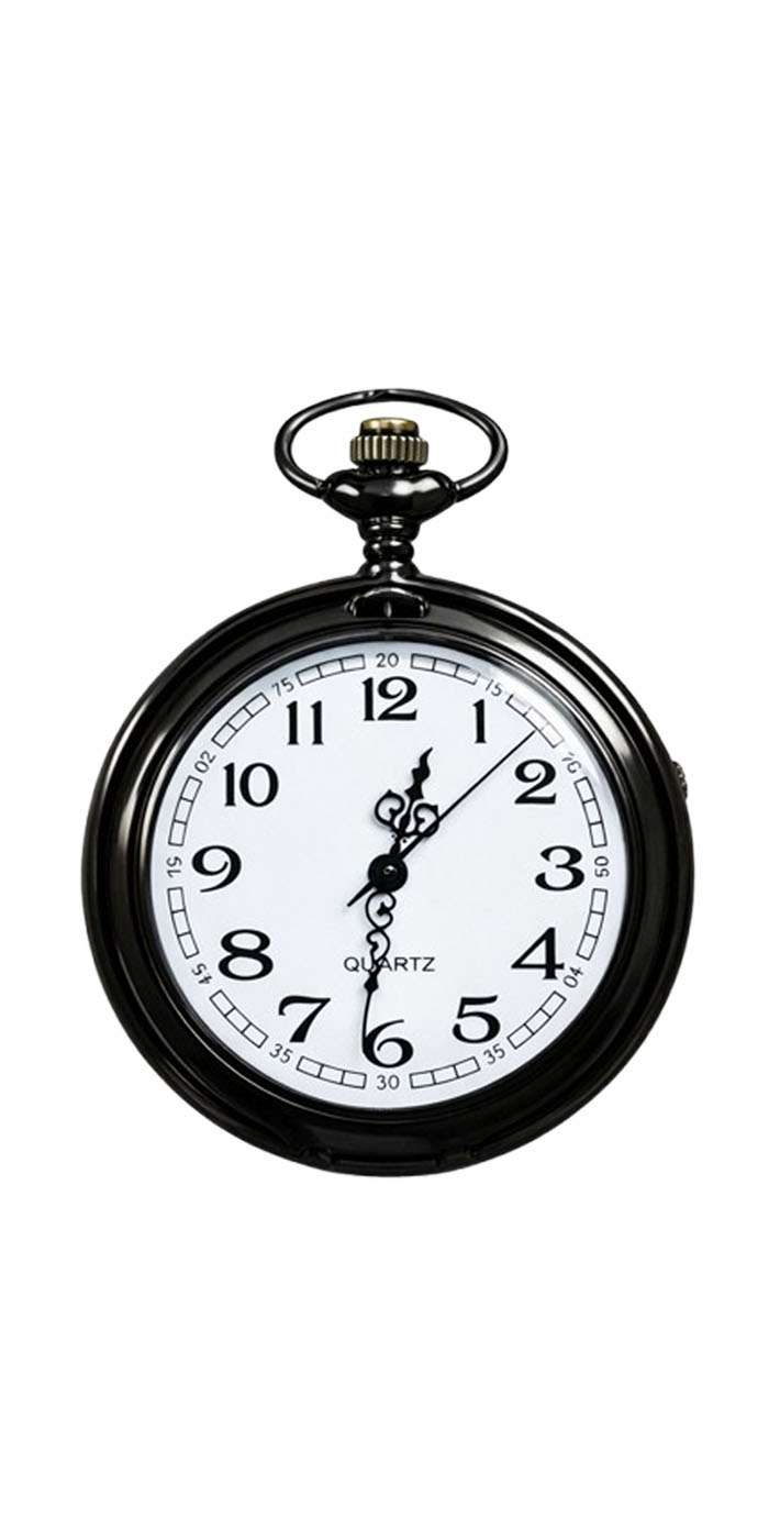 Army Green Pocket Watch - Inside View