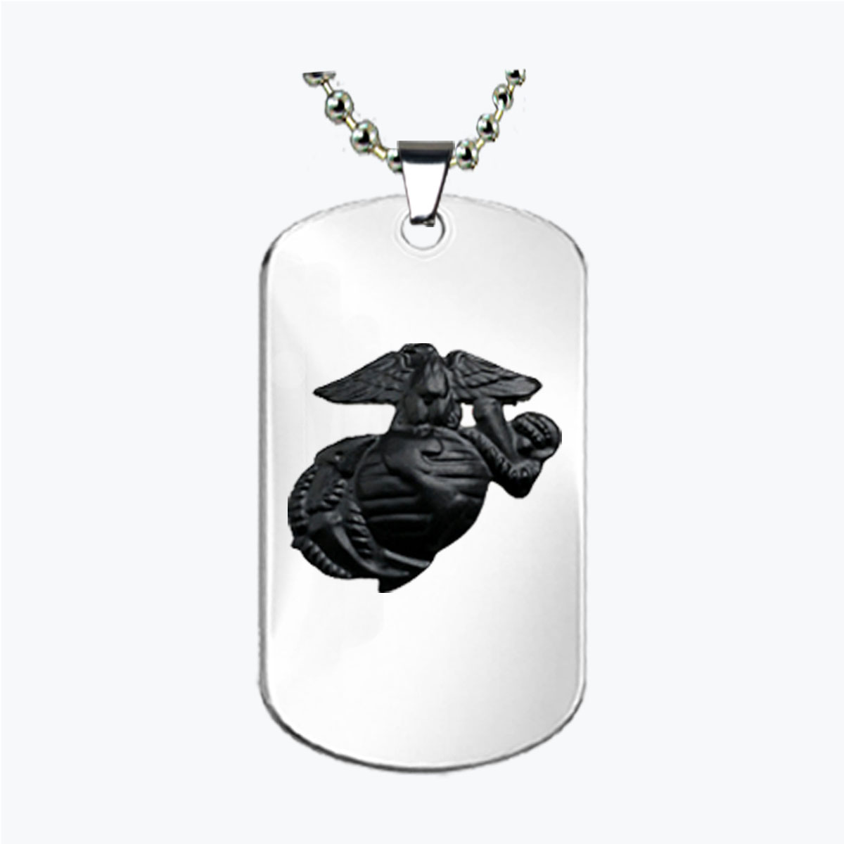 Marine Black Globe and Anchor Dog Tag