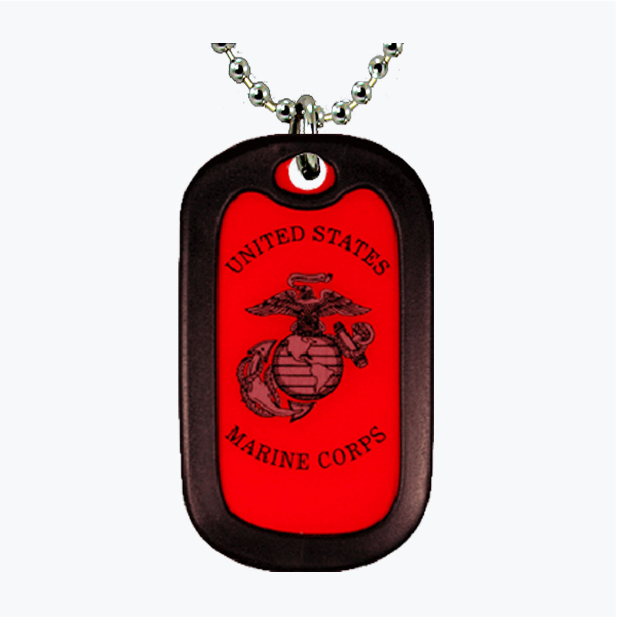 Marine Insignia Aluminum Dog Tag