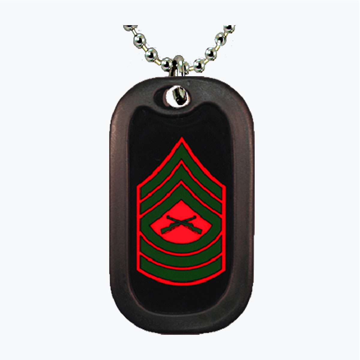 Marine Master Seargeant E8 Aluminum Dog Tag