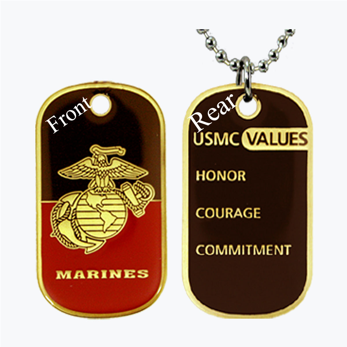 Marine Values Dog Tag