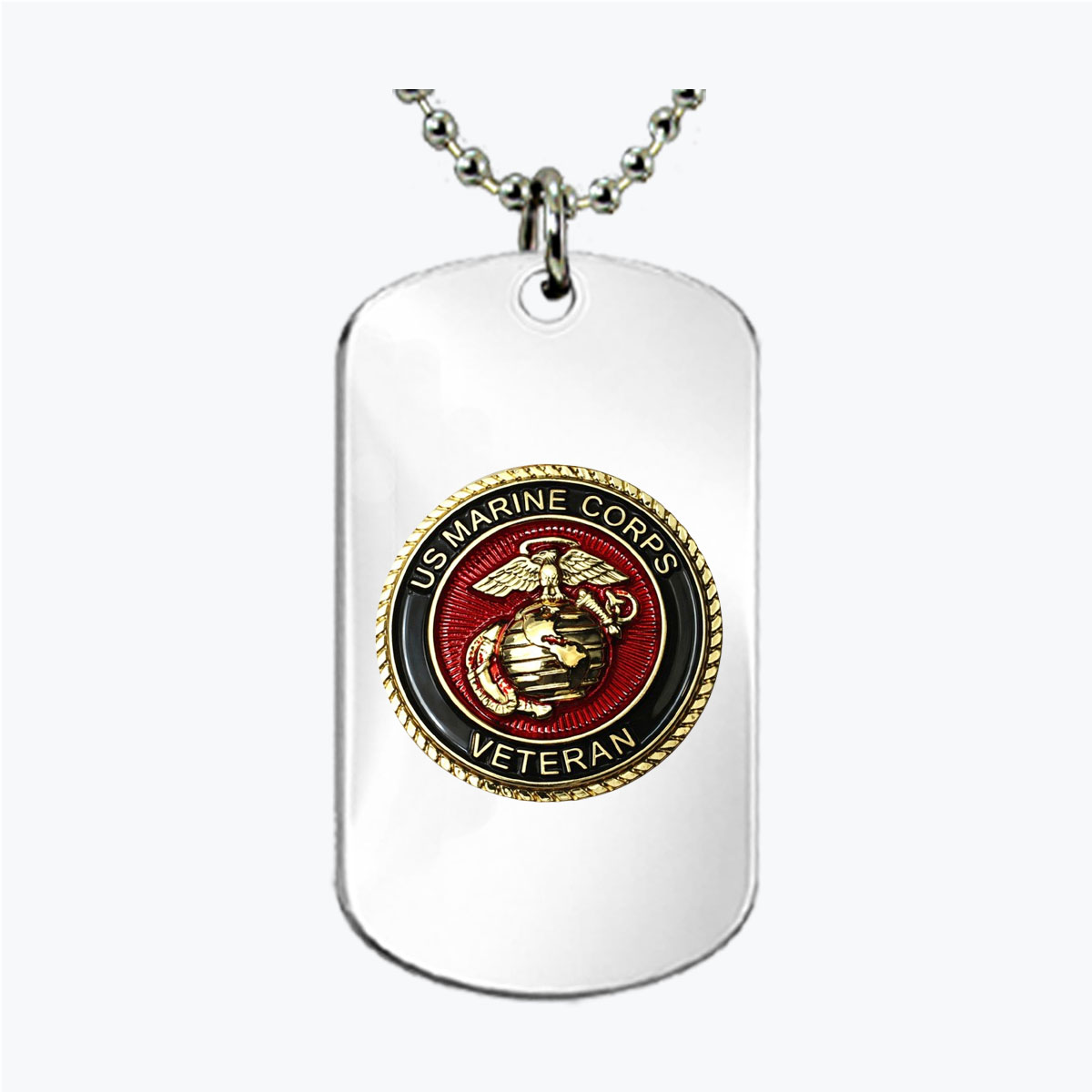 Marine Veteran Dog Tag