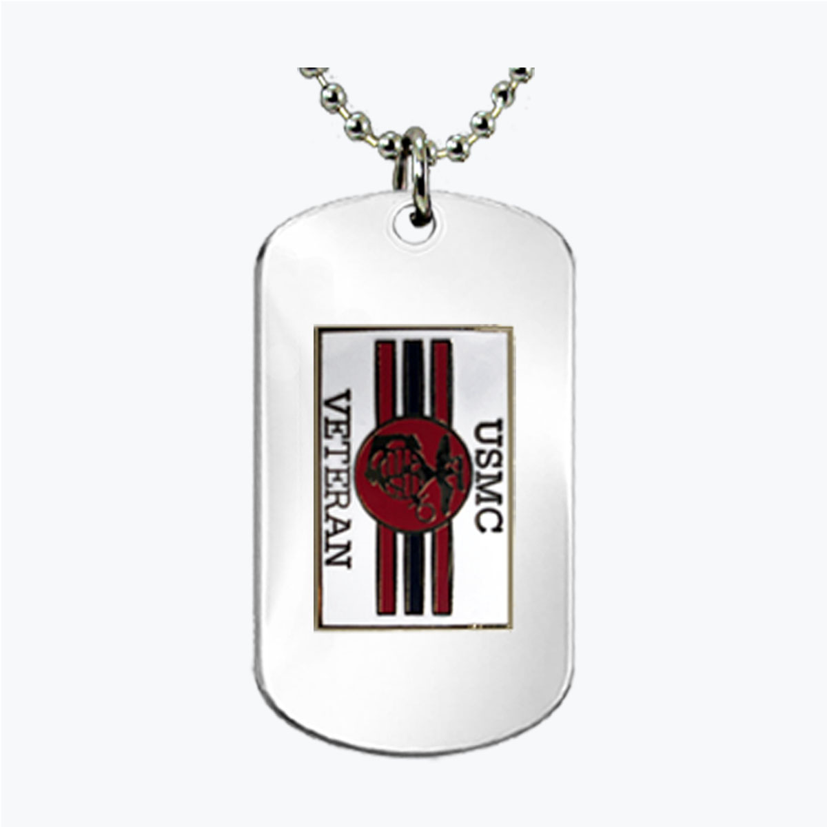 Marine Veteran Square Dog Tag