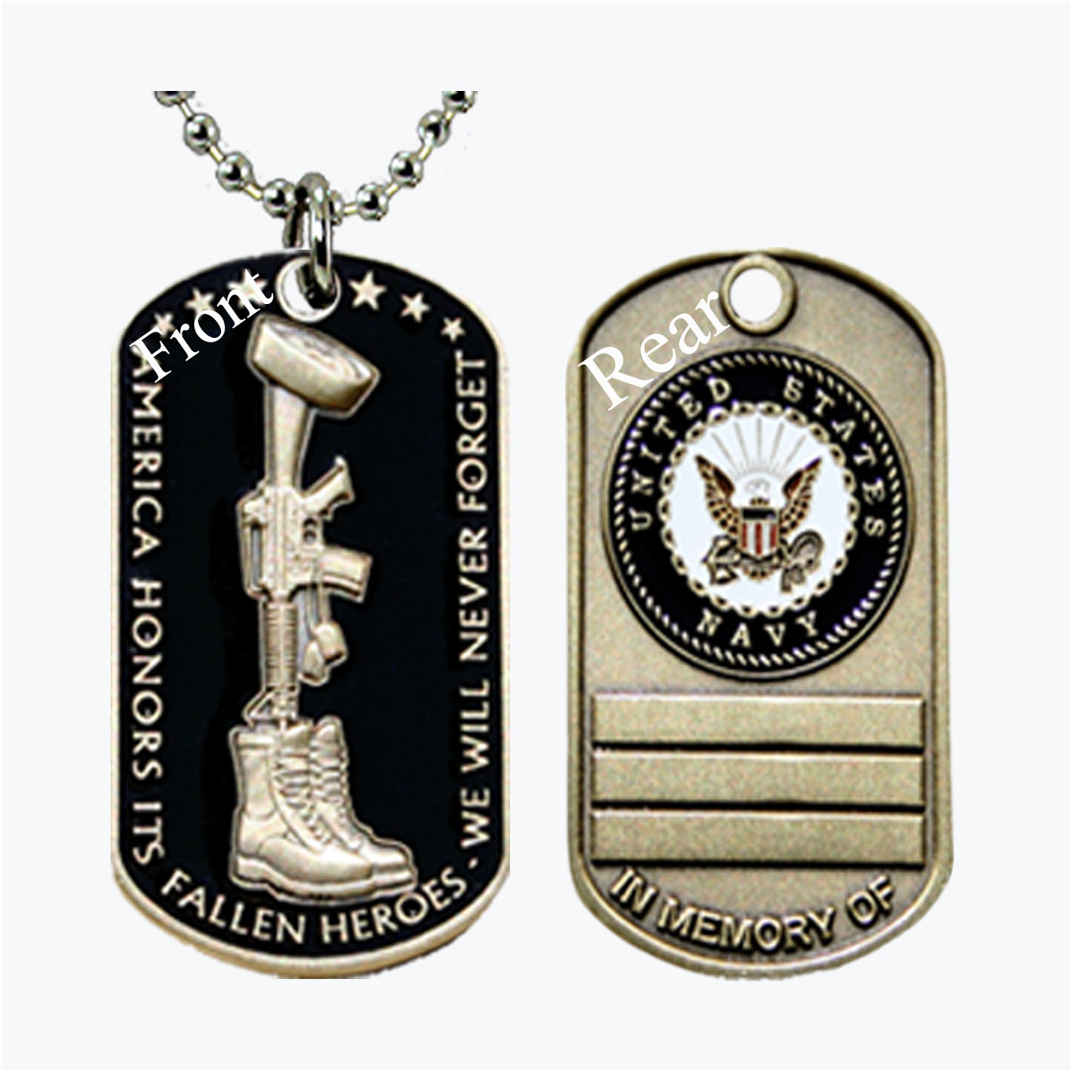Navy Fallen Hero Dog Tag
