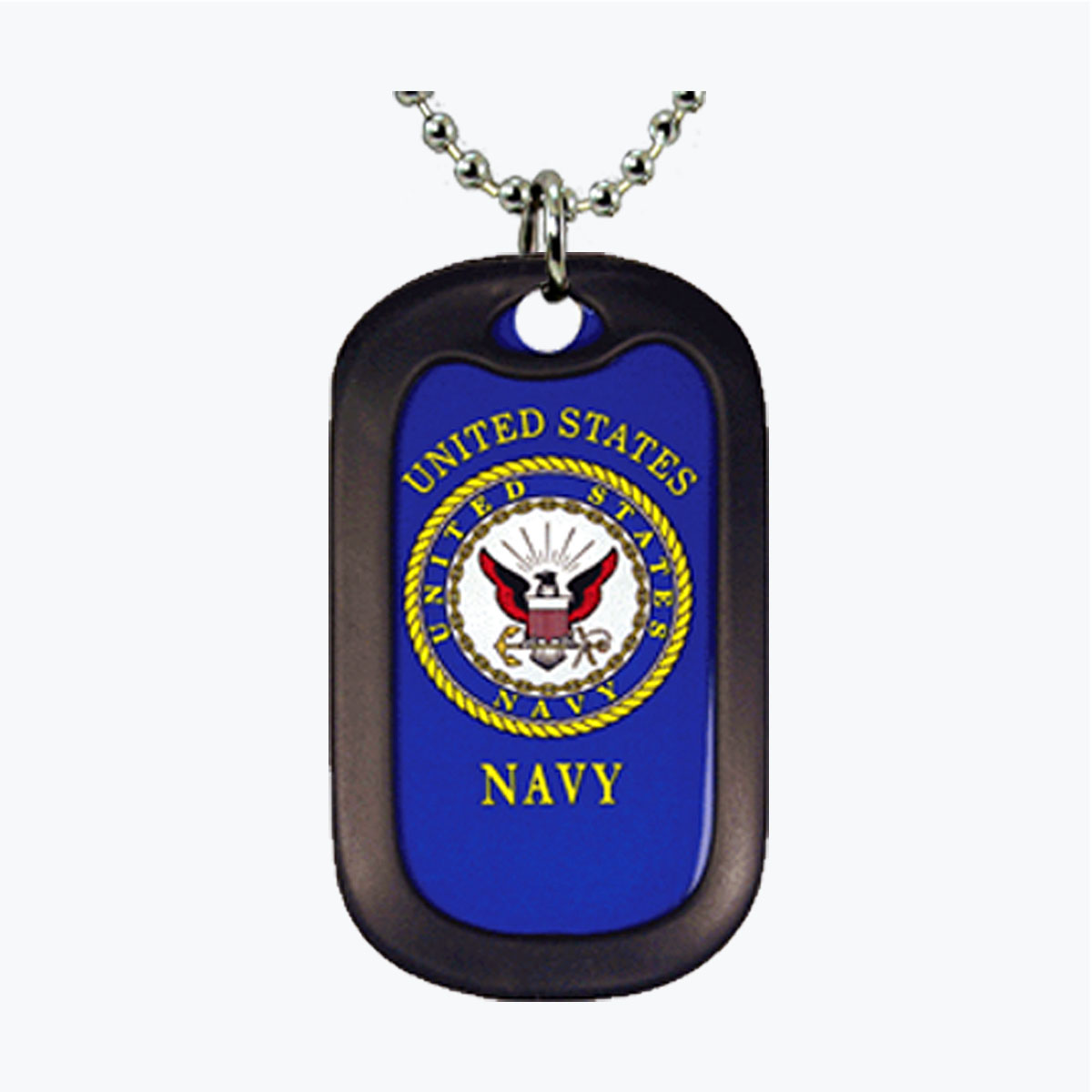 Navy Insignia Aluminum Dog Tag