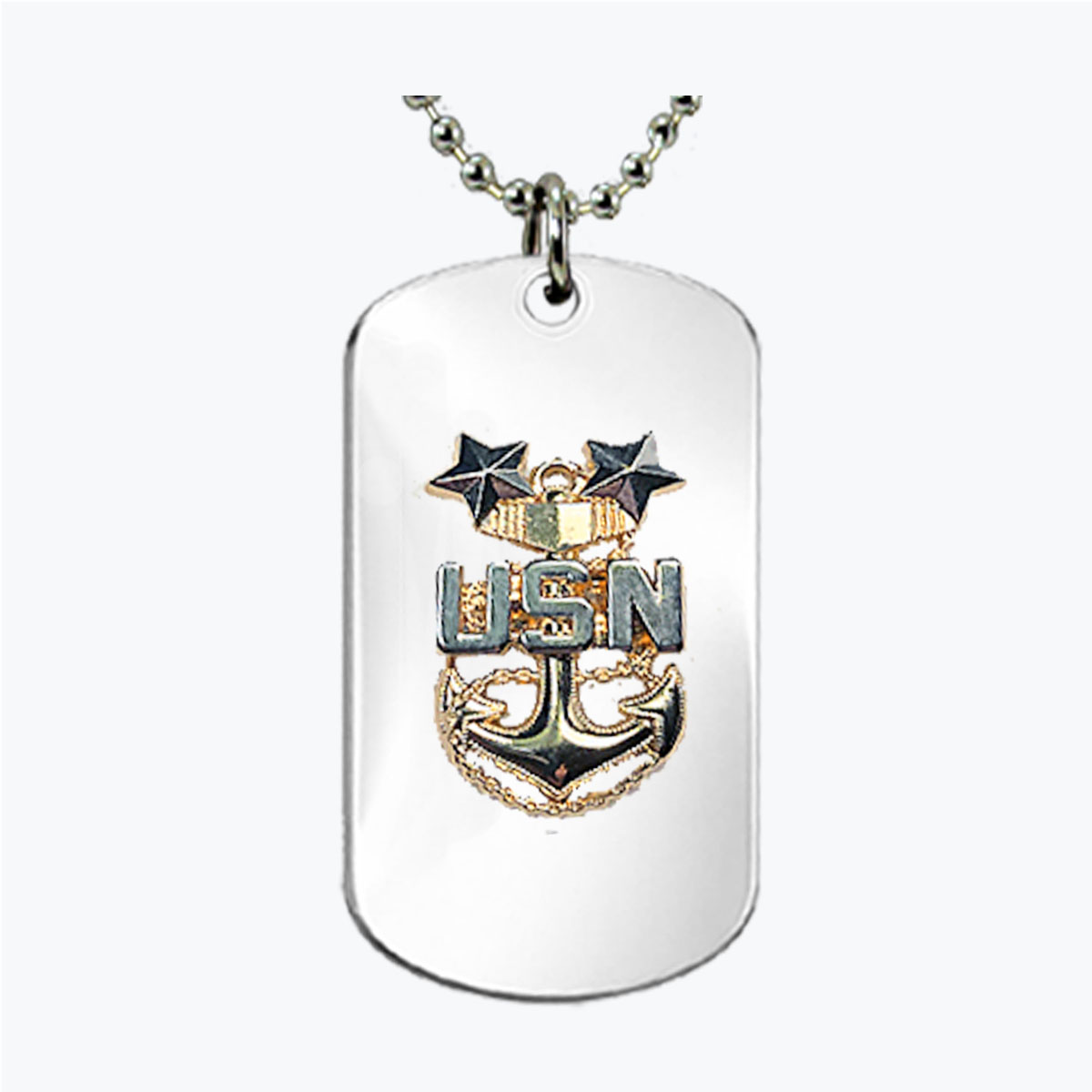 Navy Master Chief E9 USN Anchor Dog Tag