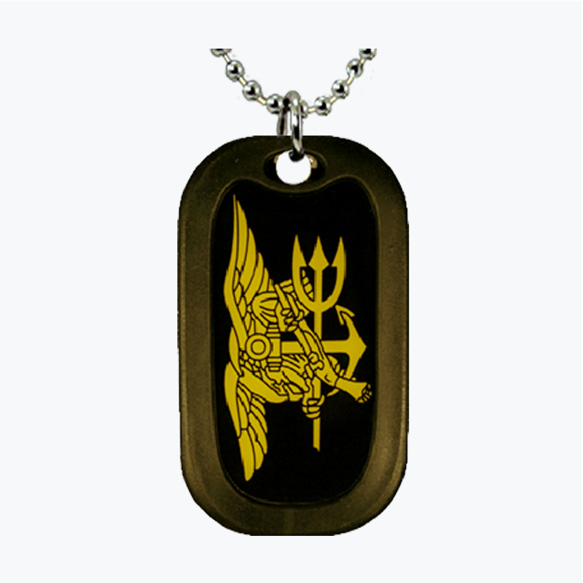 Navy SEAL Trident Special Warfare Aluminum Dog Tag