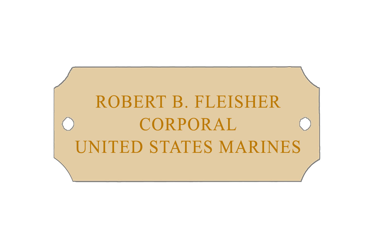 Flag Case Plaque