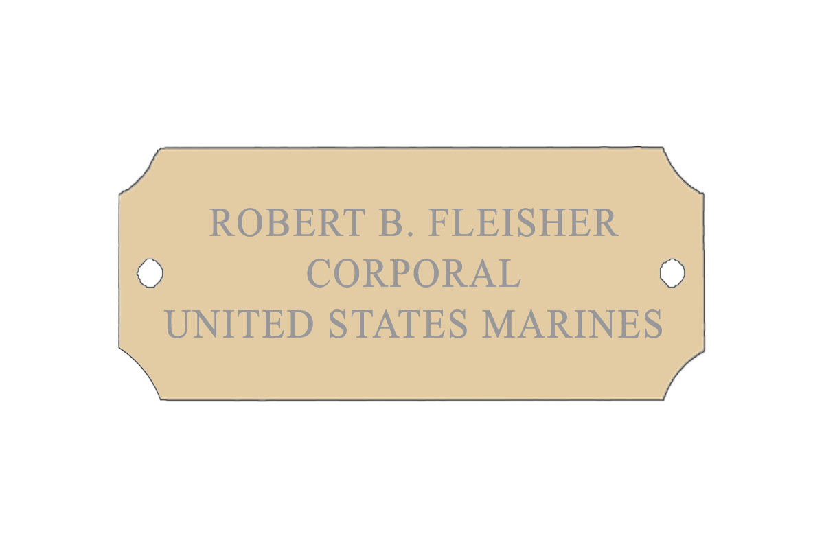 Flag Case Plaque