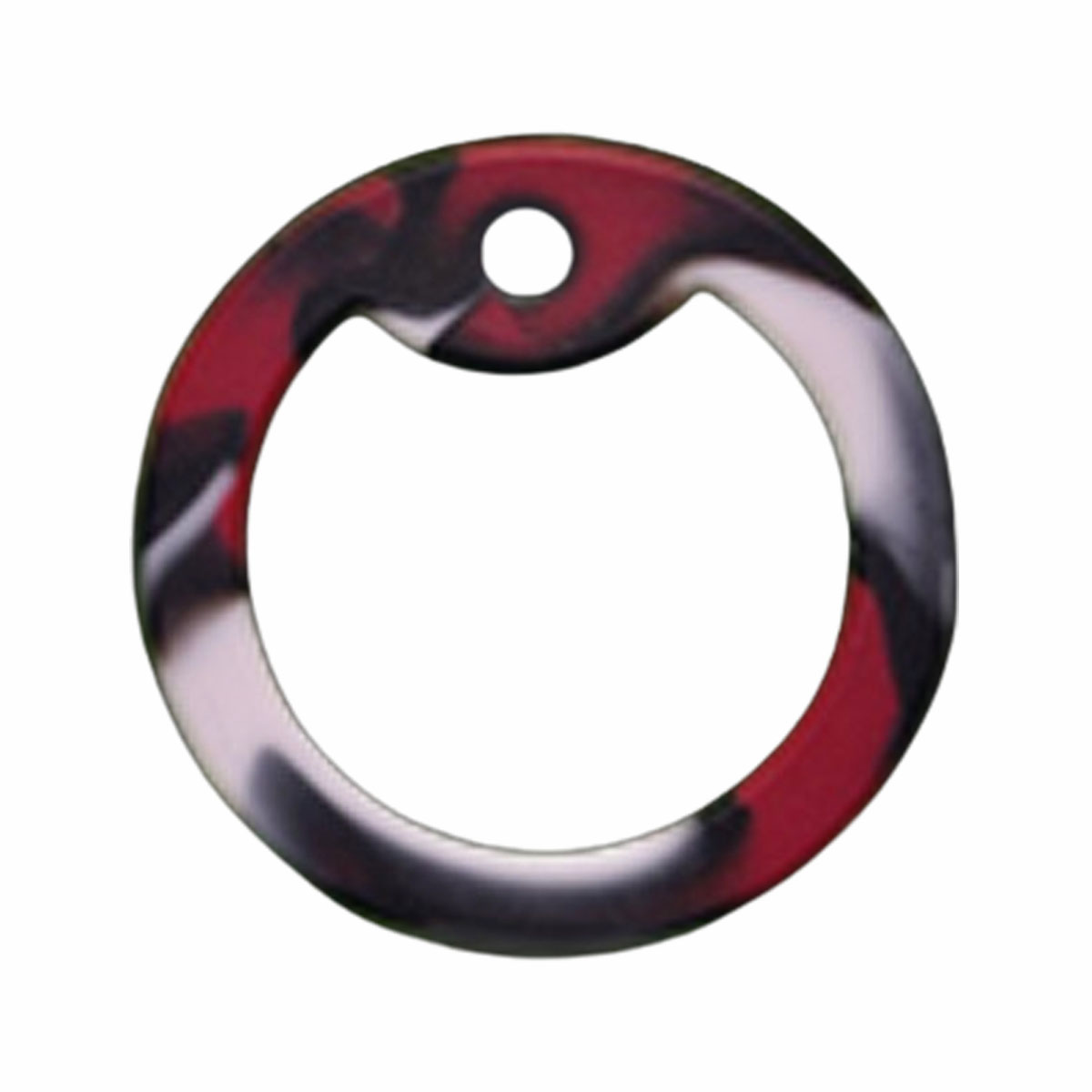 Red Camouflage Dog Tag Silencer