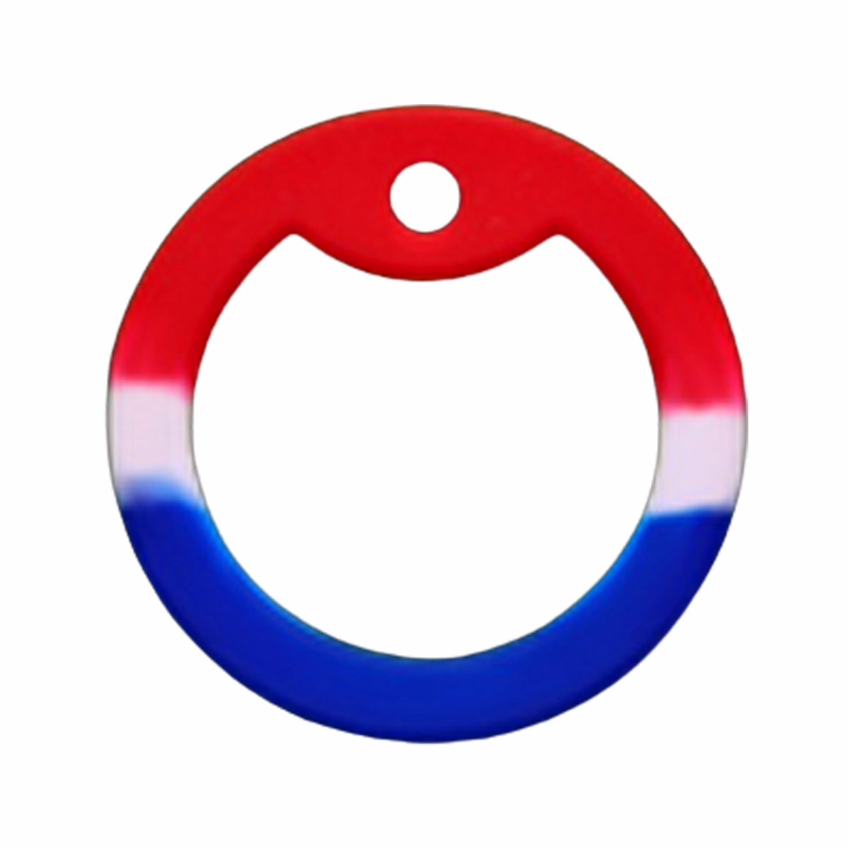 Red White Blue Camouflage Dog Tag Silencer