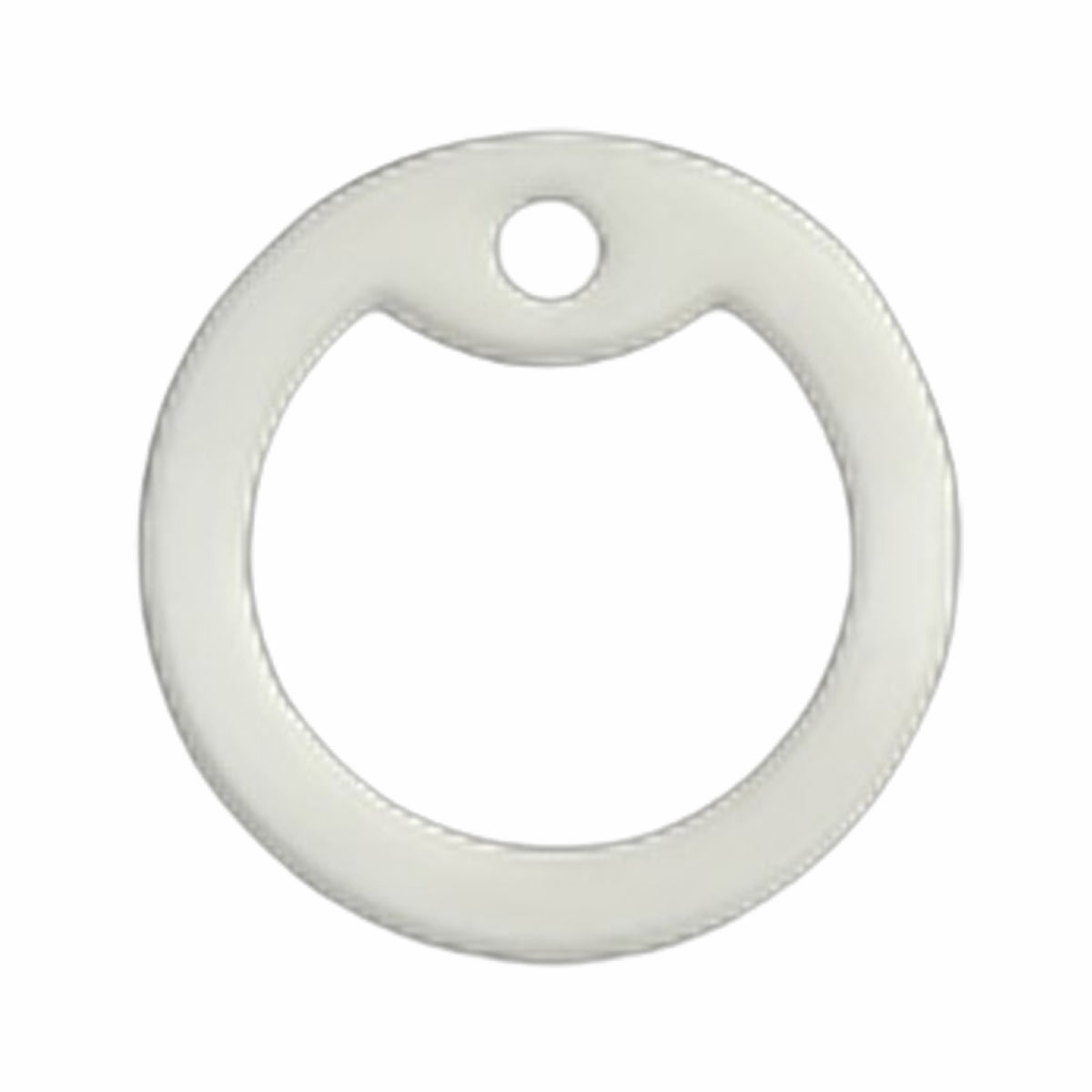 White Dog Tag Silencer
