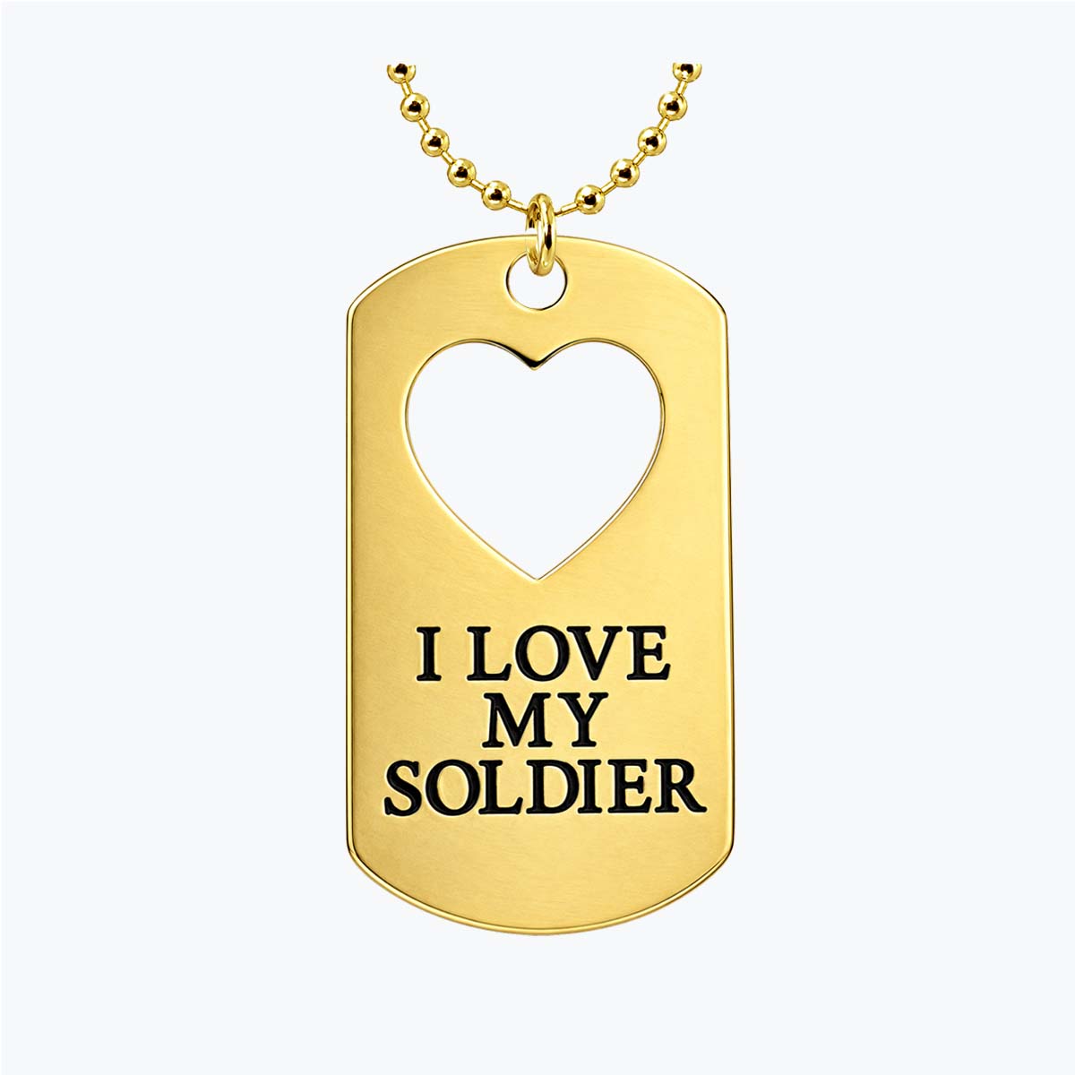 Mini Army I Love My Soldier Dog Tag