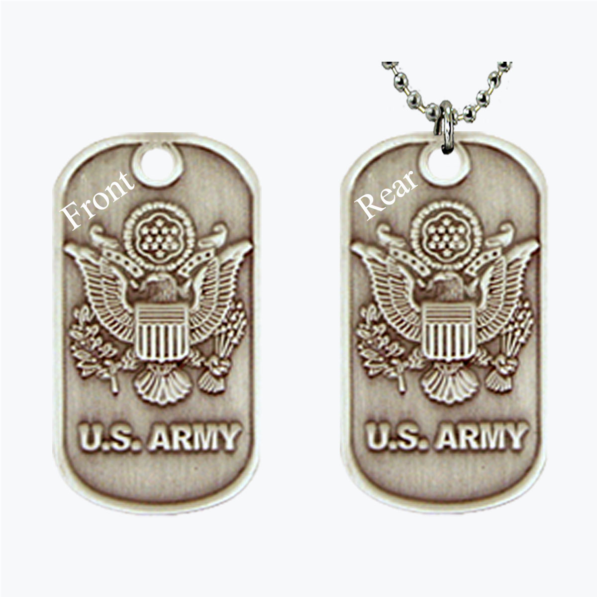Mini U.S. Army Insignia Dog Tag