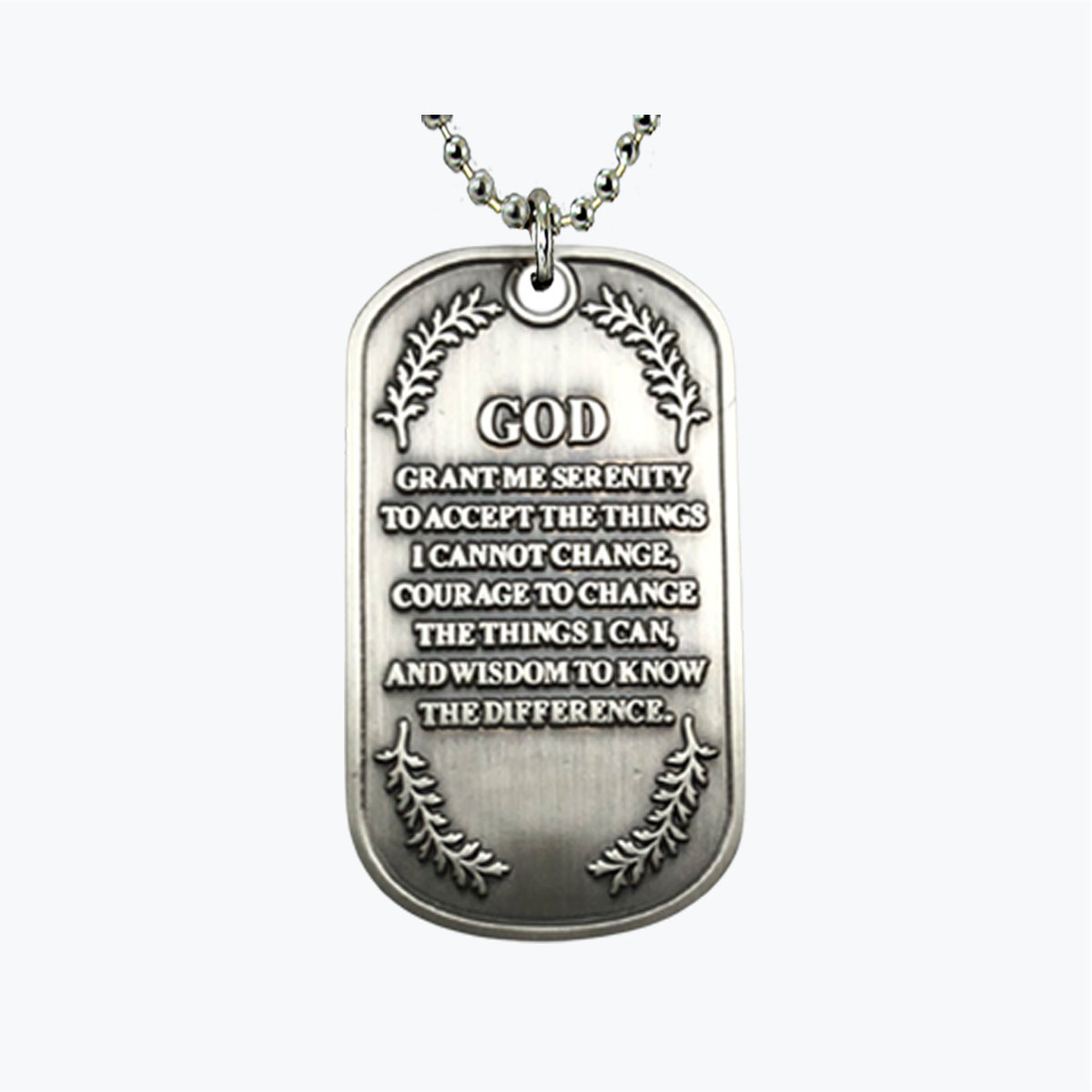 Serenity Prayer Dog Tag