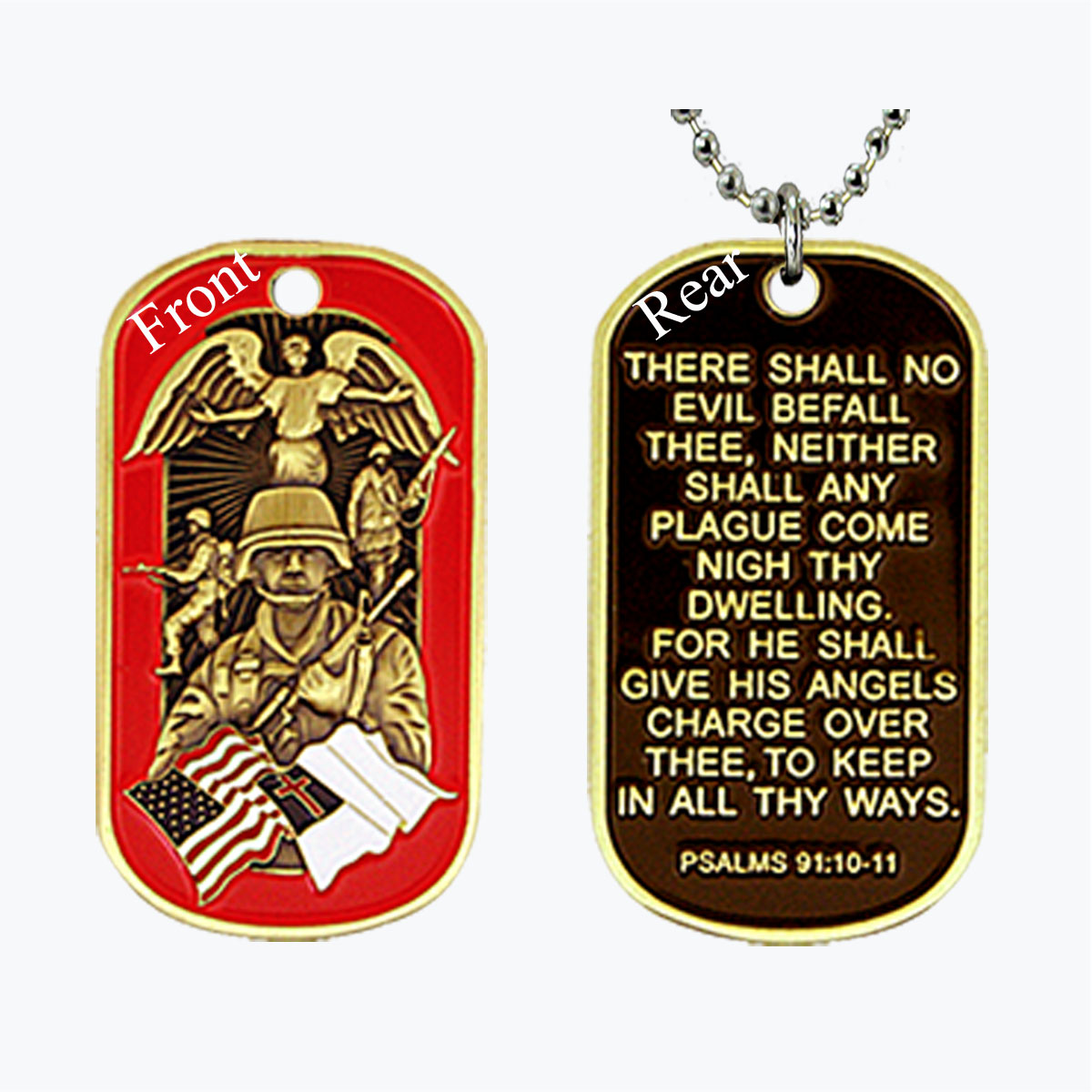 Soldier's Psalm Dog Tag